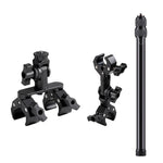 Supporto universale per action camera da manubrio di bicicletta con asta di prolunga, With Rod & Dual-Leg Crab & Dual-Head Crab Clamp, With 2 x  Dual-Head-Crab Clamp, With Rod & Dual-Head-Crab & Single-Crab Clamp
