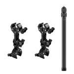 Supporto universale per action camera da manubrio di bicicletta con asta di prolunga, With Rod & Dual-Leg Crab & Dual-Head Crab Clamp, With 2 x  Dual-Head-Crab Clamp, With Rod & Dual-Head-Crab & Single-Crab Clamp