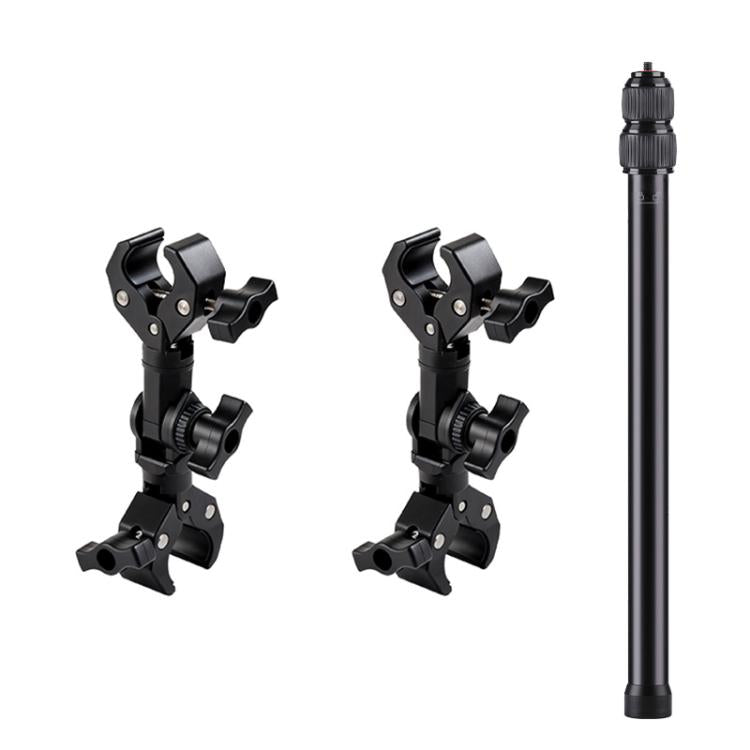 Supporto universale per action camera da manubrio di bicicletta con asta di prolunga, With Rod & Dual-Leg Crab & Dual-Head Crab Clamp, With 2 x  Dual-Head-Crab Clamp, With Rod & Dual-Head-Crab & Single-Crab Clamp