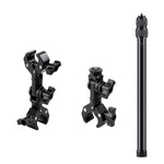 Supporto universale per action camera da manubrio di bicicletta con asta di prolunga, With Rod & Dual-Leg Crab & Dual-Head Crab Clamp, With 2 x  Dual-Head-Crab Clamp, With Rod & Dual-Head-Crab & Single-Crab Clamp