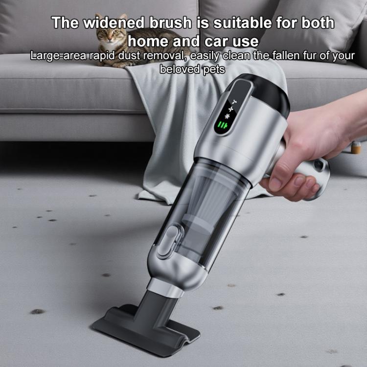 SUITU ST-6707APlus Aspirapolvere portatile con display digitale, funzione soffiante e aspirazione, ricarica USB, ideale per auto.