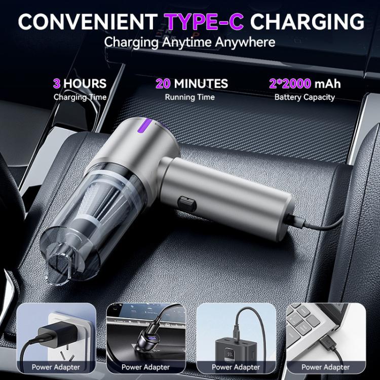 SUITU ST-6642Pro Aspirapolvere portatile per auto con motore brushless da 4000 mAh