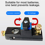 Interruttore di disconnessione batteria auto in rame puro da 12V-24V, 12V-24V Disconnect Switch