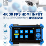 HD-3100Pro Engineering Treasure - Tester per videosorveglianza coassiale 5 in 1, US Plug, EU Plug, UK Plug