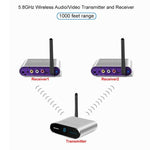 Trasmettitore audio/video wireless 5,8 GHz con 2 ricevitori