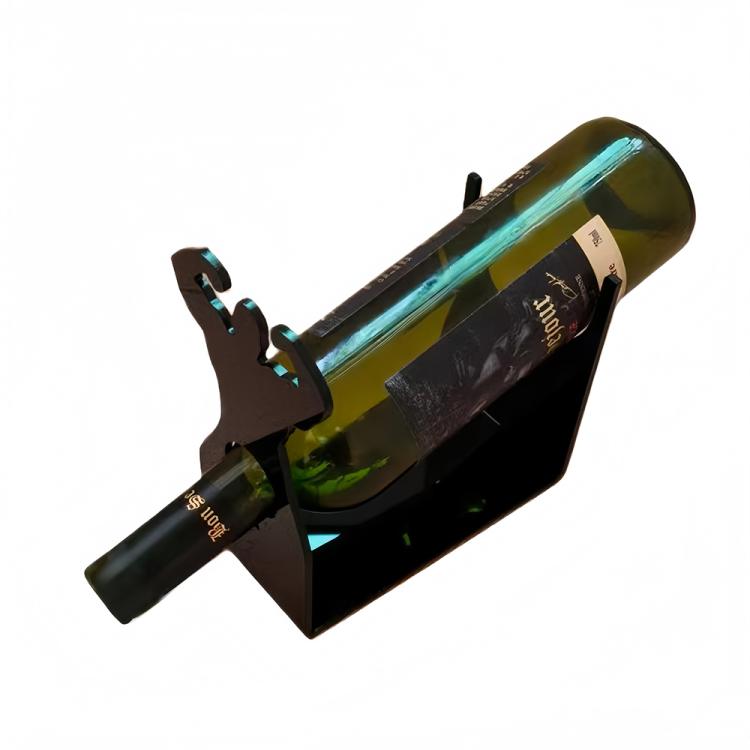 Portabottiglie da tavolo in acrilico creativo, espositore per vino, Single Pack, 2pcs/Pack