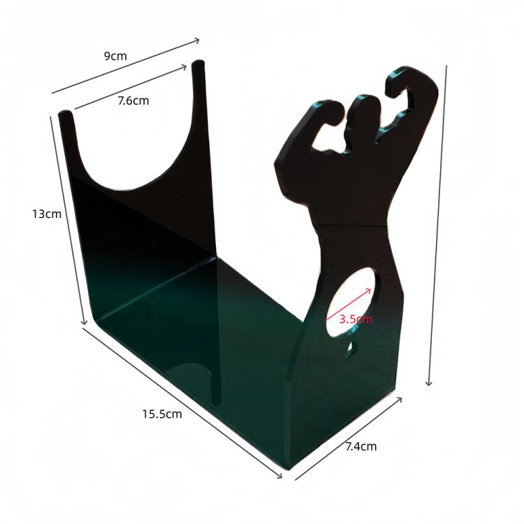 Portabottiglie da tavolo in acrilico creativo, espositore per vino, Single Pack, 2pcs/Pack