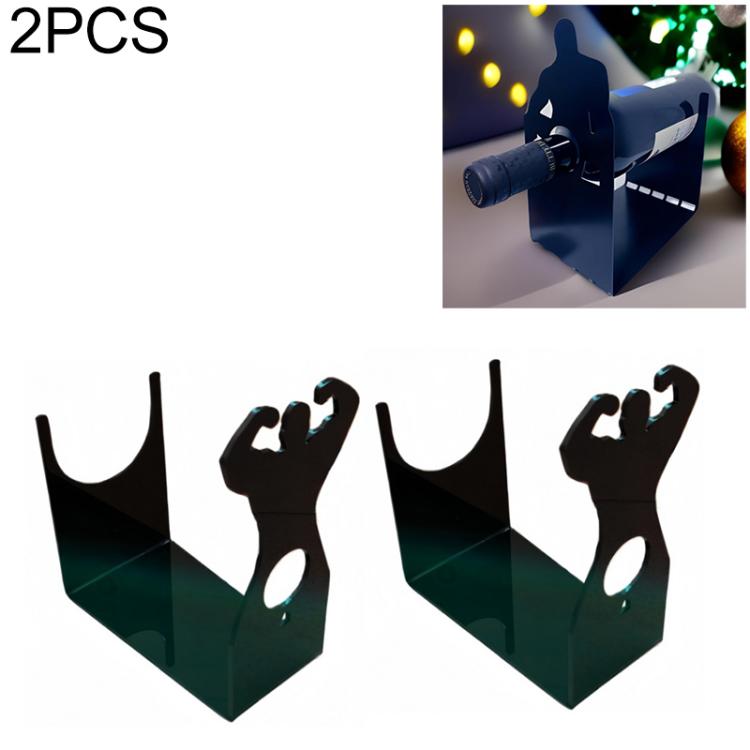 Portabottiglie da tavolo in acrilico creativo, espositore per vino, Single Pack, 2pcs/Pack
