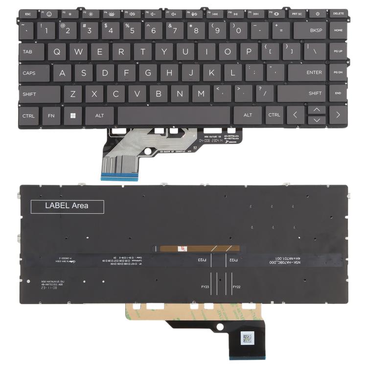 Tastiera retroilluminata per laptop, versione USA, compatibile con HP Envy 15-FE 15-FE0013DX 15-FH 15-FH0013DX TPN-C165, For HP Envy 15-FE