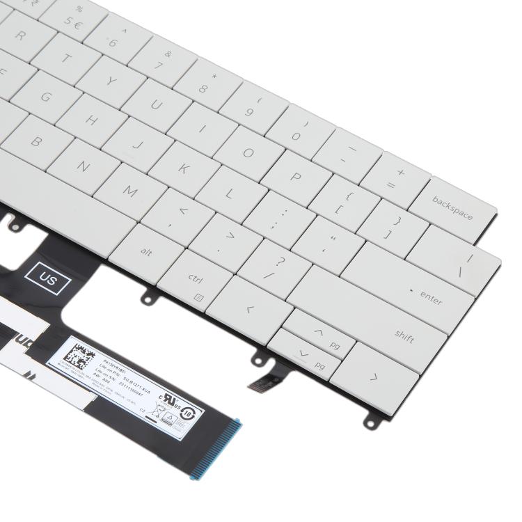 Tastiera retroilluminata per laptop Dell XPS 14 9440 / XPS 16 9640 versione USA 0P66PH / 0DFRF5 2024, For Dell XPS 14 9440(White)