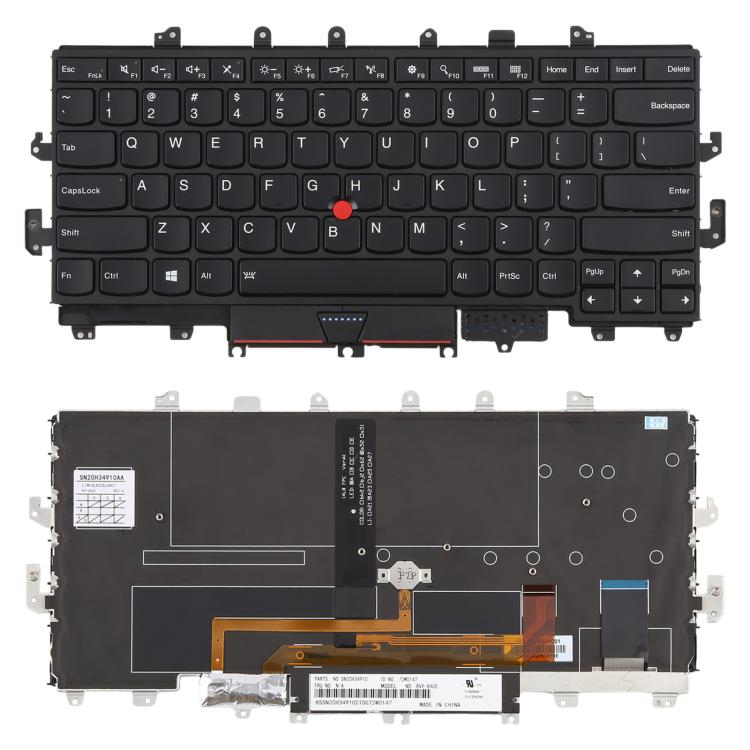 Tastiera retroilluminata con puntatore per laptop Lenovo ThinkPad X1 Yoga 1ST 00PA042, versione USA., For Lenovo ThinkPad X1 Yoga 1ST