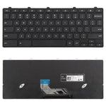 Tastiera per laptop versione USA con pulsante di accensione per Dell Chromebook 11 3180 3189 3190 3380 3300 3310, For Dell Chromebook 11 3180(Black)