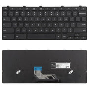 Tastiera per laptop versione USA con pulsante di accensione per Dell Chromebook 11 3180 3189 3190 3380 3300 3310, For Dell Chromebook 11 3180(Black)