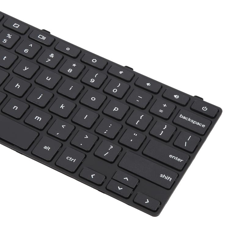 Tastiera per laptop versione USA con pulsante di accensione per Dell Chromebook 11 3180 3189 3190 3380 3300 3310, For Dell Chromebook 11 3180(Black)