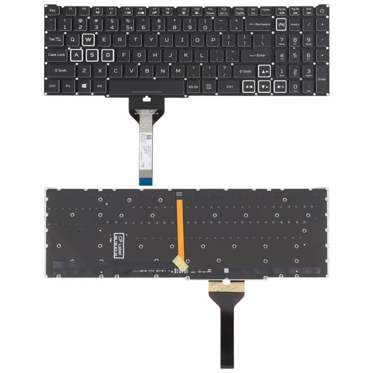 Tastiera retroilluminata per laptop Acer Nitro 5 AN515-51 52-55K1 N17C1 AN515-57-53TK, versione USA., For Acer Nitro 5