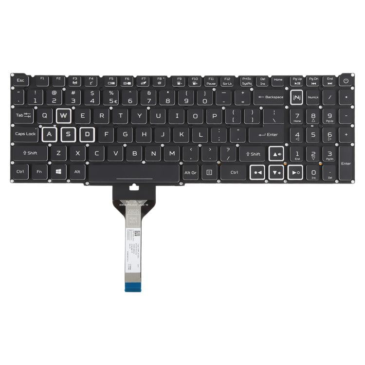 Tastiera retroilluminata per laptop Acer Nitro 5 AN515-51 52-55K1 N17C1 AN515-57-53TK, versione USA., For Acer Nitro 5