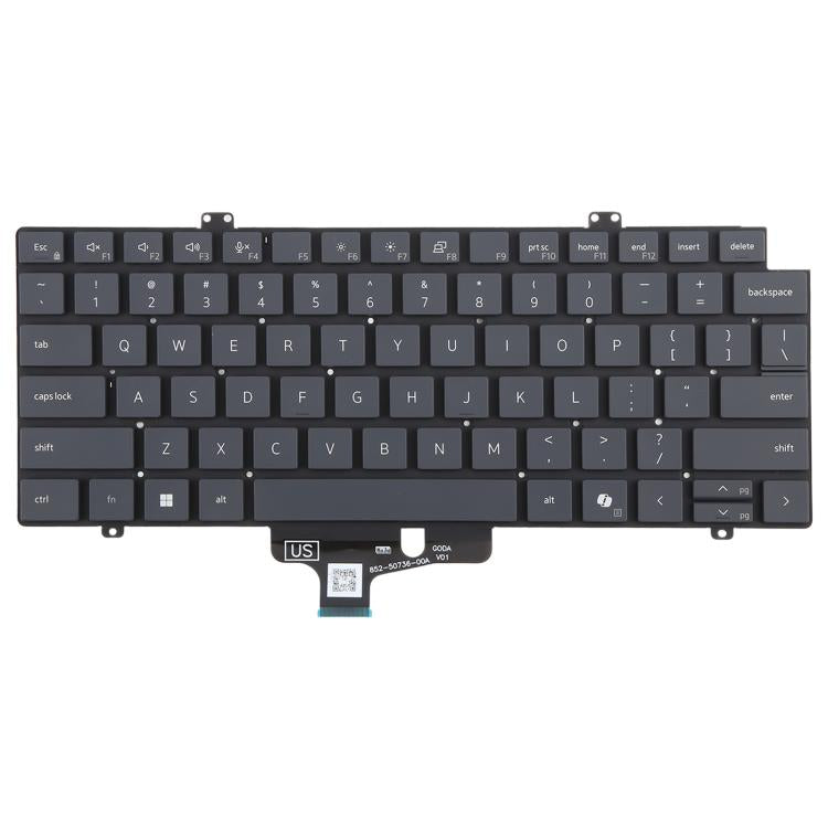 Tastiera per laptop Dell Pro 14 Plus PB14250 14255 Pro Max 14 Series versione USA, For Dell Pro 14 Plus PB14250(Grey)