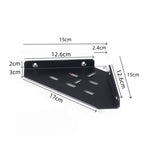 Mensola angolare triangolare in acrilico da parete, Single Pack, 2pcs/Pack