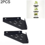 Mensola angolare triangolare in acrilico da parete, Single Pack, 2pcs/Pack