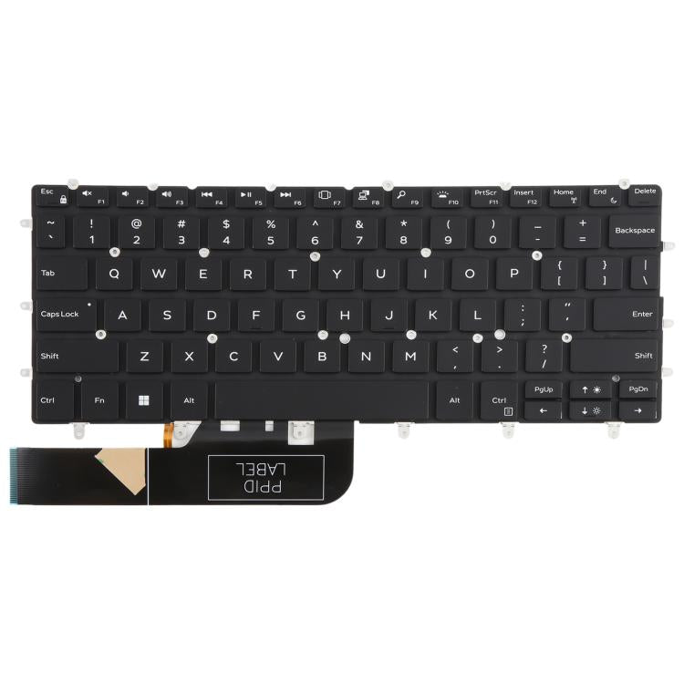 Tastiera retroilluminata per laptop Dell XPS 13 7390 9370 9380 P82G versione USA, For Dell XPS 13 7390(Black)