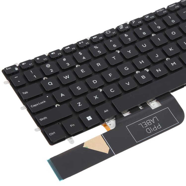 Tastiera retroilluminata per laptop Dell XPS 13 7390 9370 9380 P82G versione USA, For Dell XPS 13 7390(Black)