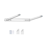 Porta cappelli da cowboy regolabile con tre fori in acrilico trasparente, da parete., Single Pack, 2pcs/Pack