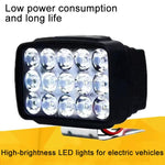 Faro a LED super luminoso da 12V-80V CC per veicoli elettrici, trattori, ATV/UTV, 15-LEDs Single Light, 3 inch 18-LEDs Single Light, 4 inch 30-LEDs High Low Light, 5 inch 48-LEDs High Low Light, 7 inch 57-LEDs High Low Light, 8 inch 84-LEDs High Low Li...