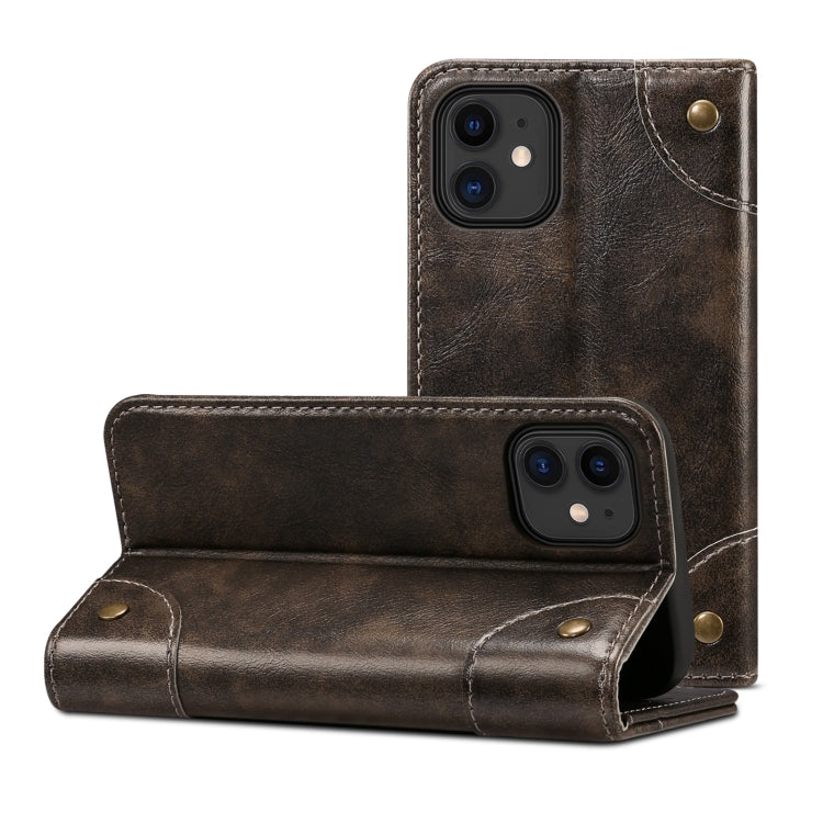 Custodia in pelle a ribalta per iPhone 12, 12 Pro e 12 Pro Max