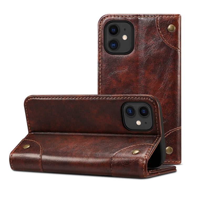 Custodia in pelle a ribalta per iPhone 12, 12 Pro e 12 Pro Max
