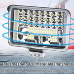 Faro a LED super luminoso da 12V-80V CC per veicoli elettrici, trattori, ATV/UTV, 15-LEDs Single Light, 3 inch 18-LEDs Single Light, 4 inch 30-LEDs High Low Light, 5 inch 48-LEDs High Low Light, 7 inch 57-LEDs High Low Light, 8 inch 84-LEDs High Low Li...