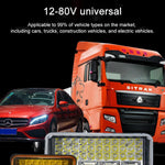 Faro a LED super luminoso da 12V-80V CC per veicoli elettrici, trattori, ATV/UTV, 15-LEDs Single Light, 3 inch 18-LEDs Single Light, 4 inch 30-LEDs High Low Light, 5 inch 48-LEDs High Low Light, 7 inch 57-LEDs High Low Light, 8 inch 84-LEDs High Low Li...