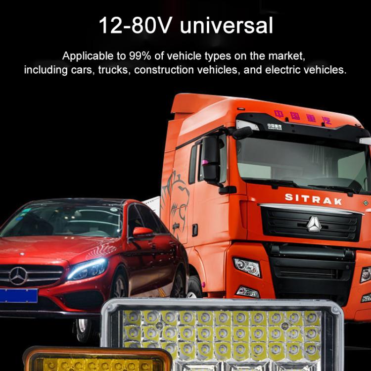 Faro a LED super luminoso da 12V-80V CC per veicoli elettrici, trattori, ATV/UTV, 15-LEDs Single Light, 3 inch 18-LEDs Single Light, 4 inch 30-LEDs High Low Light, 5 inch 48-LEDs High Low Light, 7 inch 57-LEDs High Low Light, 8 inch 84-LEDs High Low Li...