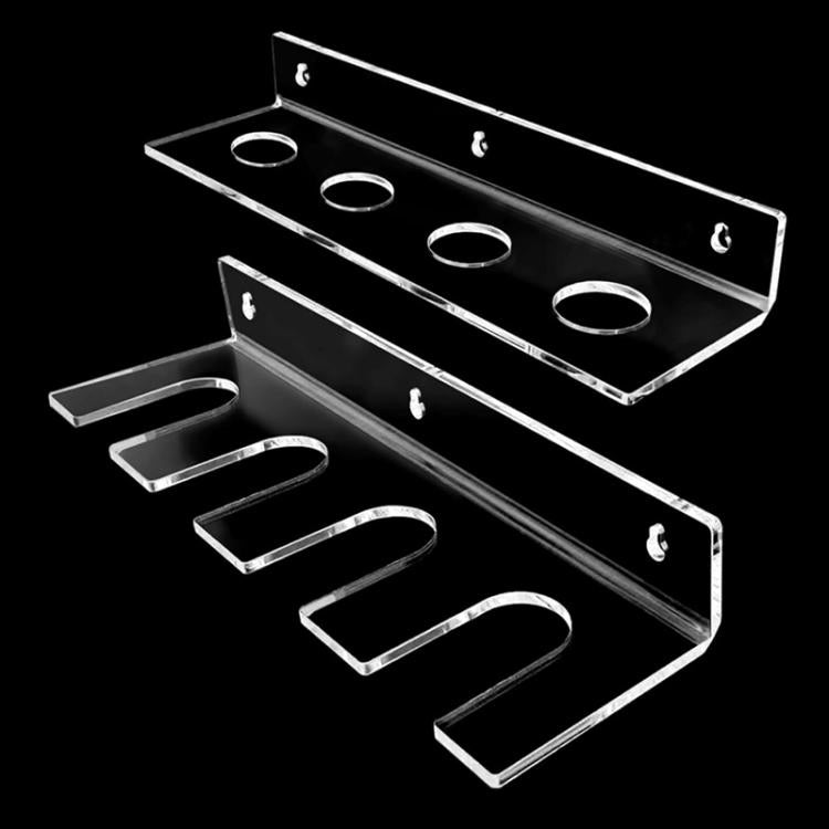 Set di 2 supporti da parete in acrilico trasparente per riporre e mostrare mazze da baseball e palline da baseball.