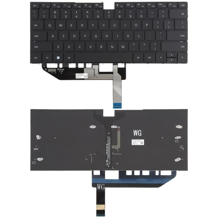 Tastiera retroilluminata per laptop Huawei Matebook X EUL-W19 EUL-W19P EUL-W29P EUL-WX9 versione USA., For Huawei Matebook X