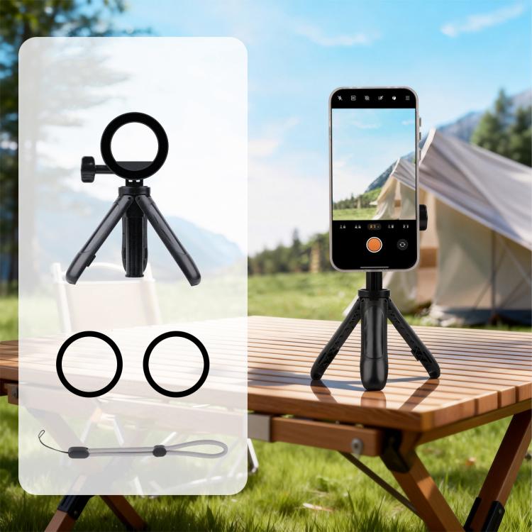 Mini treppiede magnetico per smartphone con asta selfie