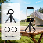 Mini treppiede magnetico per telefono, asta per selfie estensibile, supporto per telefono