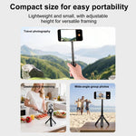 Mini treppiede magnetico per telefono, asta per selfie estensibile, supporto per telefono