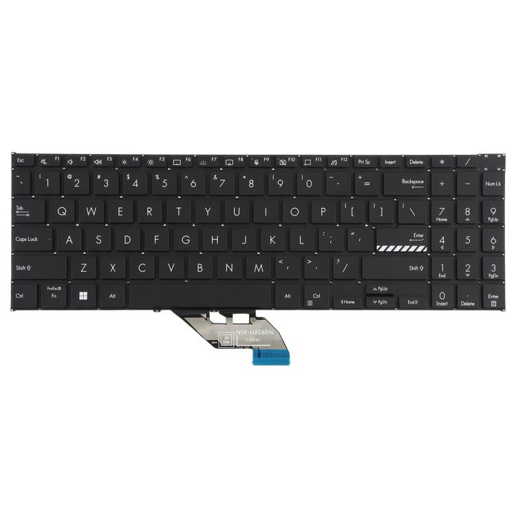 Tastiera per laptop ASUS Vivobook S 16 Flip TP3604 TP3604VA TN3604 TN3604U versione USA, For ASUS Vivobook S 16 Flip(Black)