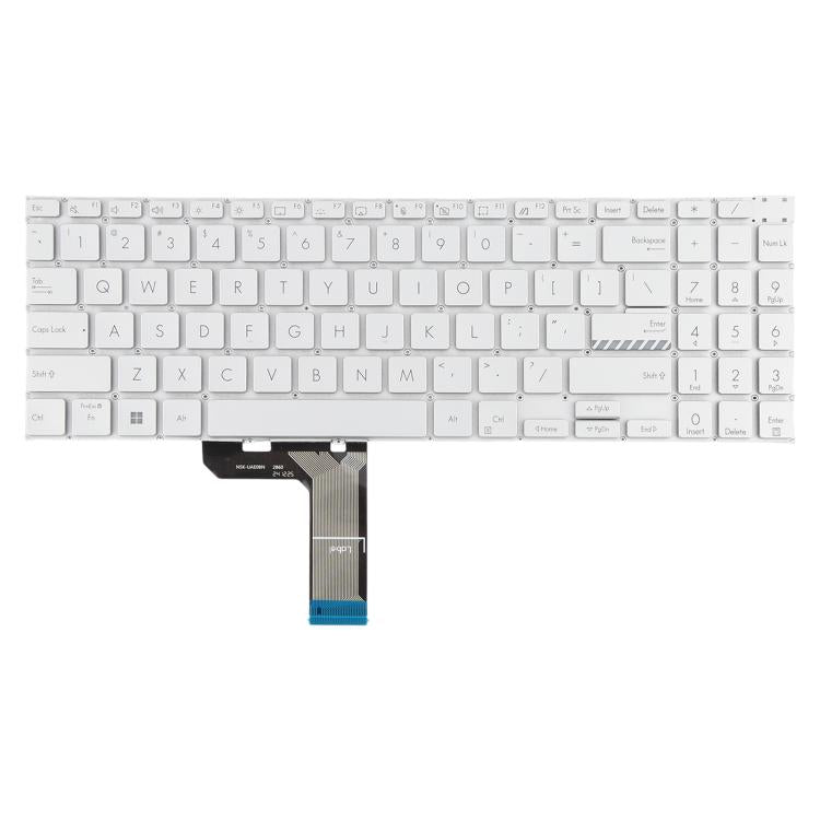 Tastiera retroilluminata per laptop ASUS Vivobook Pro 16 K6502 K6602 ZC ZE versione USA, For ASUS Vivobook Pro 16(Silver)
