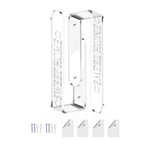 1 paio/confezione Fermacravatte per tende in acrilico trasparente, clip per tende, supporto per installazione senza foratura e con foratura