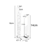 1 paio/confezione Fermacravatte per tende in acrilico trasparente, clip per tende, supporto per installazione senza foratura e con foratura