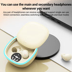 Auricolari Bluetooth ultra-mini semi-in-ear con copertura scorrevole e riduzione del rumore durante il sonno., mini13N