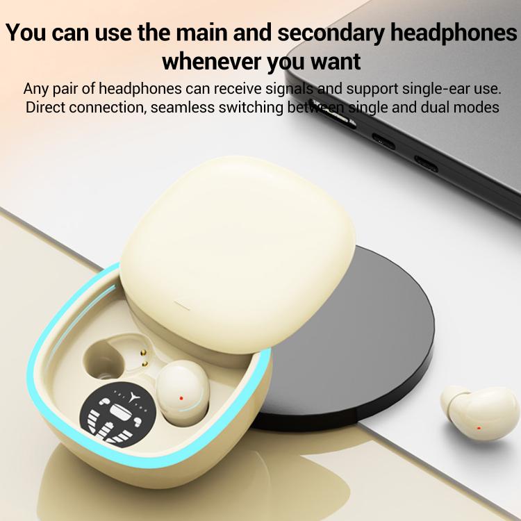 Auricolari Bluetooth ultra-mini semi-in-ear con copertura scorrevole e riduzione del rumore durante il sonno., mini13N