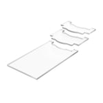 Distanziatori da parete antiscivolo in acrilico trasparente per mobili, Single Set/Pack, Two Set/Pack