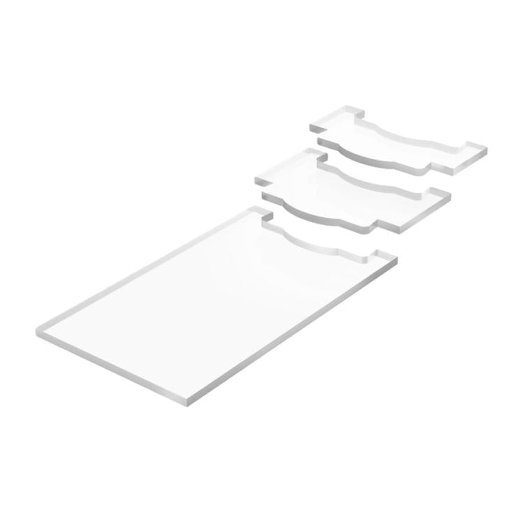 Distanziatori da parete antiscivolo in acrilico trasparente per mobili, Single Set/Pack, Two Set/Pack