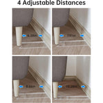 Distanziatori da parete antiscivolo in acrilico trasparente per mobili, Single Set/Pack, Two Set/Pack