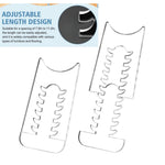 Distanziatori da parete antiscivolo regolabili in acrilico trasparente per mobili., Single Set/Pack, Two Set/Pack
