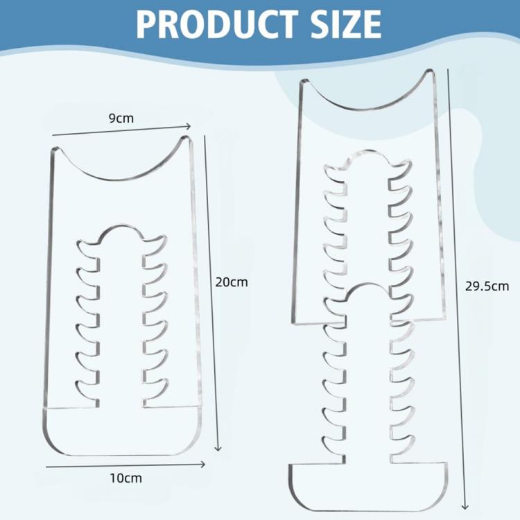 Distanziatori da parete antiscivolo regolabili in acrilico trasparente per mobili., Single Set/Pack, Two Set/Pack