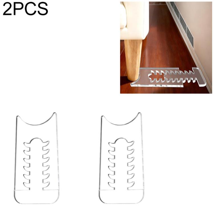 Distanziatori da parete antiscivolo regolabili in acrilico trasparente per mobili., Single Set/Pack, Two Set/Pack