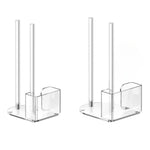 Porta coperchi per barattoli Mason in acrilico trasparente, 70mm Regular Mouth, 86mm Regular Mouth, 70mm and 86mm 2pcs/Pack